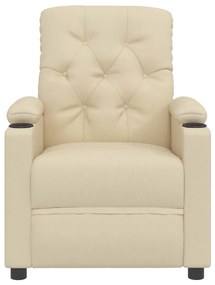 Poltrona de massagens tecido cor creme