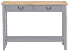 Mesa consola 110x35x80 cm madeira cinzento