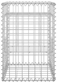 Postes/cestos gabião 2 pcs 40x40x60 cm ferro