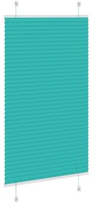 Gasolina verde Plissada Cega 80x150 cm Largura Tecido 79,4 cm