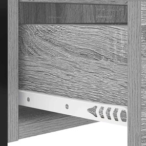 Armário de Cabeceira 2 pcs Sonoma cinzento 40 x 31 x 60 cm