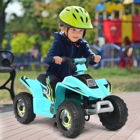 Moto 4 Infantil Veículo Motorizado com Design Moda 73 x 40 x 44,5 cm Azul