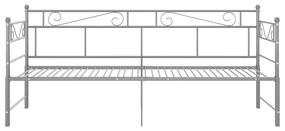 Estrutura sofá-cama de puxar 90x200 cm metal cinzento