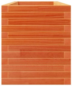 Vaso/floreira jardim 110x40x49,5 cm pinho maciço castanho mel