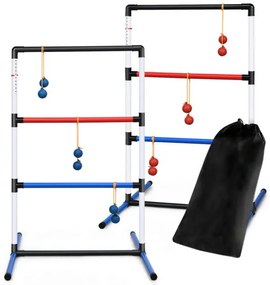 Barras horizontais duplas para crianças, barras paralelas ajustáveis para treinamento de ginástica - azul