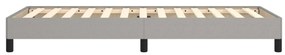Estrutura de cama sem colchão 80x200 cm tecido cinzento-claro