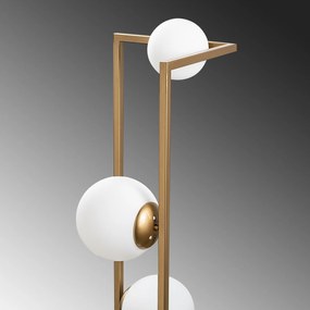 Candeeiro de Pé Corner – Dourado – 35 x 35 x 157 cm