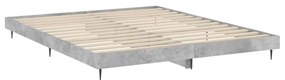 Estrutura de cama 160x200 cm derivados de madeira cinza cimento