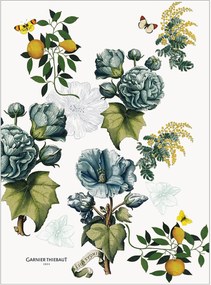 Toalhas de chá em linho lavado Giardino, conjunto de 4