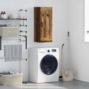 vidaXL Armário de parede Madeira Antiga 34,5 x 34 x 90 cm