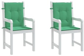 Almofadões lombares p/ cadeiras de jardim 2pcs oxford verde