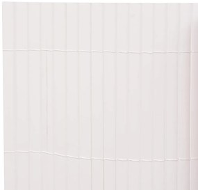 Cerca de jardim dupla face 90x400 cm branco