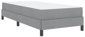 Cama Box Outros Cinzento-claro 90 x 190 cm tecido