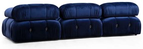 Sofá de Canto Bubble – Veludo Azul – 288 cm x 190 cm
