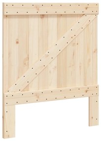 Estrutura de cama com cabeceira 90x200 cm pinho maciço