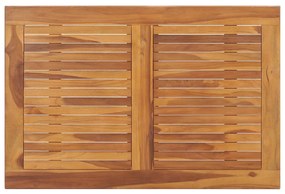 Mesa de jantar para jardim dobrável 90x60x75 cm teca maciça
