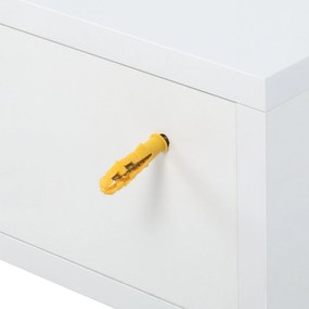 Conjunto de 2 Mesinhas de Cabeceira Hoten - Branco - Design Moderno