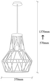 **** Chandelier Fellini – Preto – 37 cm de Diâmetro

**