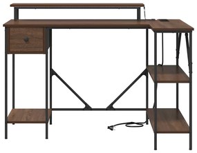 Mesa Carvalho castanho 120 x 79 x 86.5 cm Madeira processada