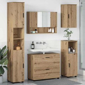 vidaXL Conjunto de Móveis para Banheiro 5 pcs carvalho artisiano