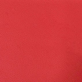 Poltrona 55 cm couro artificial vermelho