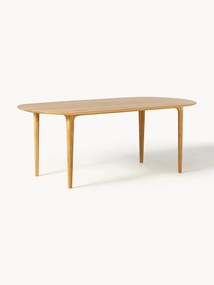 Mesa de jantar oval em madeira de carvalho Archie, 200 x 100 cm
