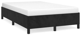 vidaXL Estrutura de cama sem colchão 120x190 cm Veludo preto