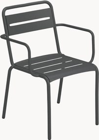 Cadeiras de jardim empilháveis com braços Star, conjunto de 2