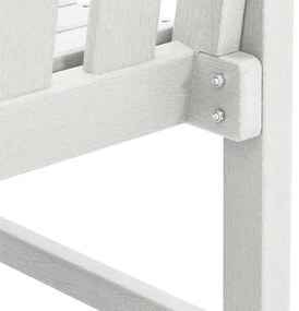 Banco de Jardim Branco 120 cm HDPE
