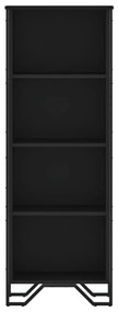 Estante 50x31x137,5 cm derivados de madeira preto