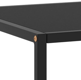 Mesa de centro 120x50x35 cm vidro preto