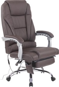 Poltrona de escritório Pacific com função de massagem castanho