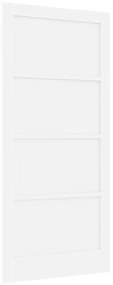 porta interior “ORKDAL” Branca 93x202x4 cm Madeira sólida de pinho