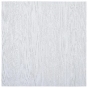 146239 vidaXL Tábuas de soalho autoadesivas 5,11 m² PVC branco