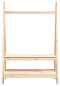 Suporte para roupas 100x45,5x150 cm madeira de pinho maciça