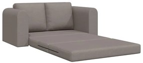 Sofá Cama de Chão 2-em-1 Taupe 148x71x83 cm Tecido