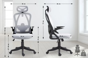 Cadeira de escritório Taos cinzenta