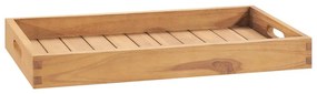 315456 vidaXL Bandeja de servir 60 x 35 cm madeira de teca maciça