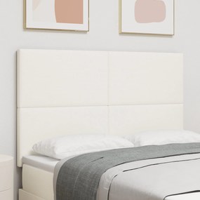 Cabeceira Simples vidaXL Creme - 160 cm em Corduroy