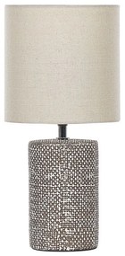 Candeeiro de mesa em cerâmica castanha 43 cm IDER Beliani