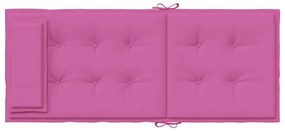 Almofadões p/ cadeira encosto alto 2 pcs tecido oxford rosa