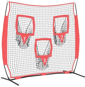 Beisebol &amp; Softbol Preto 214.5 x 89.5 x 181 cm Poliéster