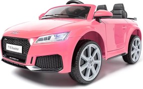 AUDI TT RS 12V PREMIUM CARRO ELÉTRICO INFANTIL 12V BANCO EM COURO E BORRACHA ROSA