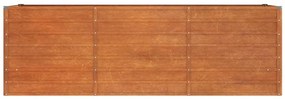 Canteiro de jardim 240x80x77 cm aço corten cor enferrujado
