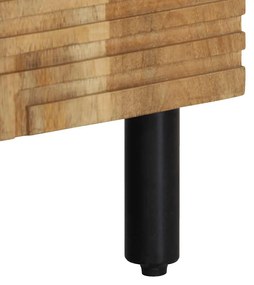 Aparador castanho 60x33x75 cm madeira de mangueira maciça