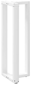 Pés de mesa de bar em forma de T, 2 peças, branco, 50x35x(110-111) cm,
