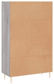 Armário alto derivados de madeira 69,5x31x115cm cinza sonoma