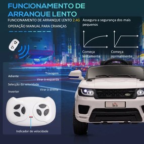 Carro Elétrico SUV Infantil 12V com 2 Motores e Controlo Remoto - 3-5k