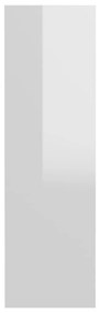Sapateiras de parede 4pcs derivados de madeira branco brilhante