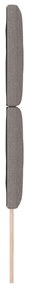 Cabeceira vidaXL Design de Blocos de Diamante Taupe 80 cm Tecido, Cabe